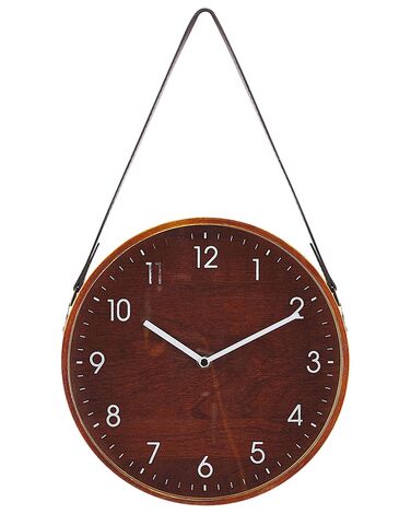 Horloge murale RENENS 26 cm Marron
