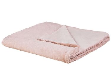 Plaid GELIK 180 x 200 cm Roze