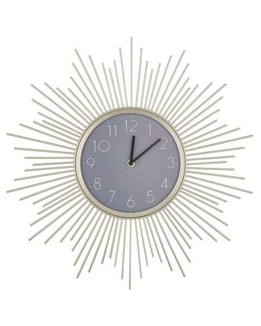 Horloge murale SOLURA 45 cm Métal Doré