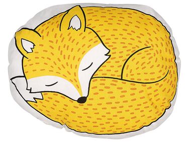 Throw Cushion DHANBAD Cotton 50 x 40 cm Yellow Fox