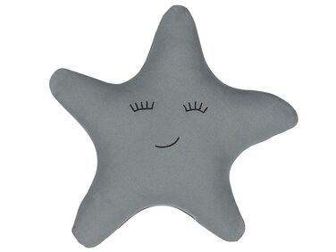 Throw Cushion BHOPAL Cotton 40 x 40 cm Grey Star