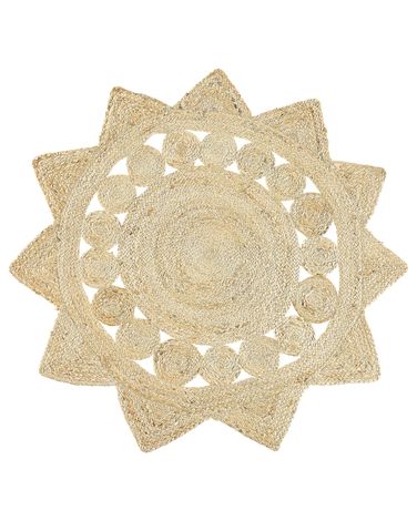 Rug ARABAN Beige ø 120 cm Jute