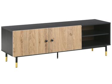 Meuble TV ABILEN Marron/noir