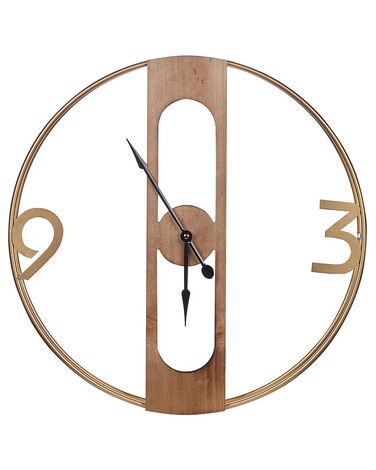 Horloge murale MULHOUSE 50 cm Marron