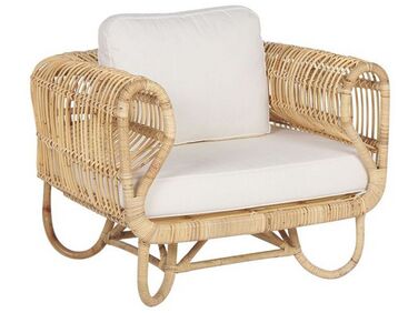 Garden Armchair DOLCEDO Rattan Natural
