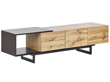Meuble TV FIORA Marron/noir