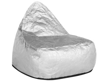 Pouf poire 200 L DROP 63 cm 75 cm Argenté