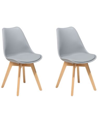 Lot de 2 chaises de salle à manger DAKOTA II Gris