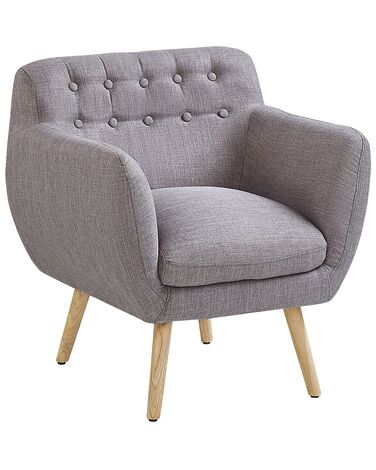 Fauteuil MELBY Stof Lichtgrijs