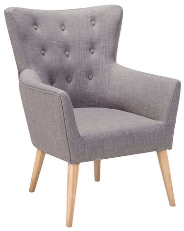 Fauteuil ANGEN Stof Lichtgrijs