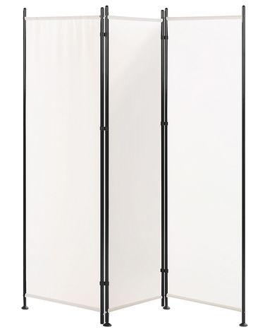 Séparateur de pièce à 3 panneaux NARNI Blanc 160 cm 170 cm
