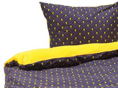 Ensemble de housses de couette WALLINGFORD Satin de coton 135 x 200 cm Bleu