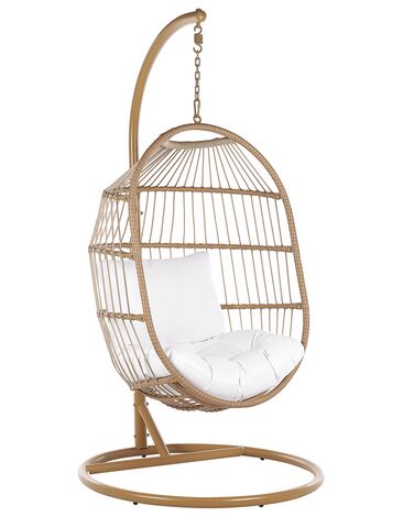 Fauteuil suspendu avec support ALBA Polyrotin Naturel