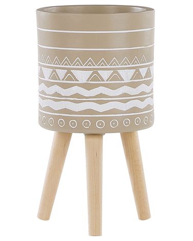 Elevated Plant Pot MILINA 30 cm Beige