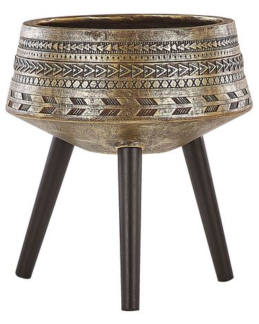 Elevated Plant Pot VARDIANI 50 cm Gold