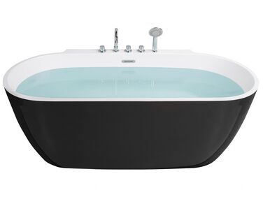 Freestanding Bathtub ROTSO 1700 x 800 mm Black/ White