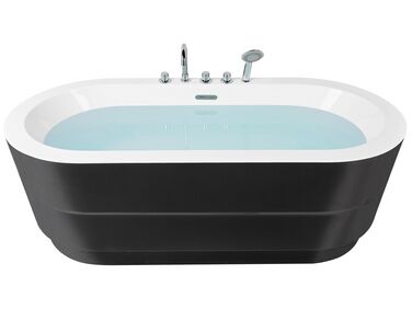 Freestanding Bathtub EMPRESA with Fixtures 1700 x 800 mm Black
