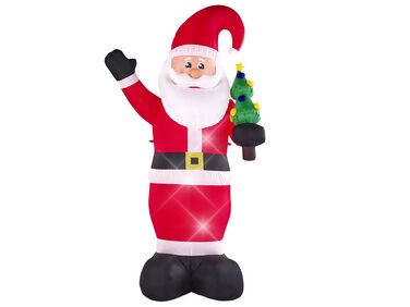 Décoration gonflable pour l'extérieur LED IVALO Père Noël 225 cm Rouge