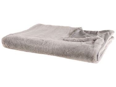 Plaid CHAAB 200 x 220 cm Lichtgrijs
