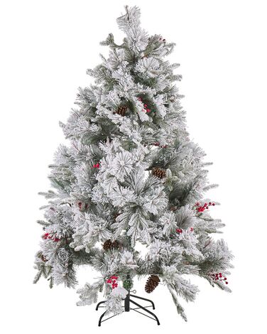 Besneeuwde kunstkerstboom MASALA 180 cm Wit