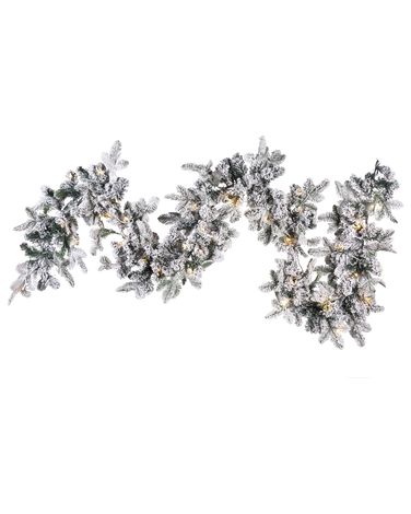 Guirlande de Noël enneigée LED SUNDO 270 cm Blanc