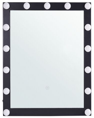LED Bathroom Mirror ODENAS 50 cm 60 cm Black