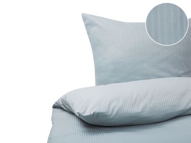 Ensemble de housses de couette AVONDALE Satin de coton 200 x 220 cm Gris