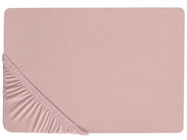 Hoeslaken HOFUF Katoen 180 x 200 cm Roze
