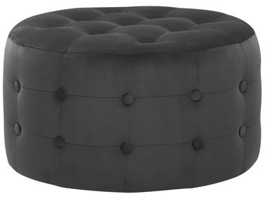 Pouf TAMPA Velours Noir
