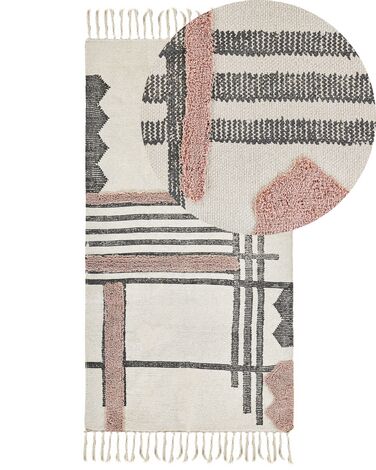 Rug MURADIYE Beige 80 x 150 cm Cotton