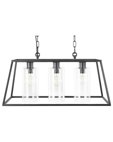 Lampe suspension MUGER Métal Noir