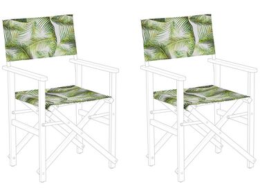 Lot de 2 tissus de remplacement pour chaises de jardin CINE Vert clair