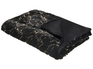 Couverture GODAVARI 130 x 180 cm Noir