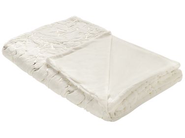 Couverture GODAVARI 130 x 180 cm Blanc cassé