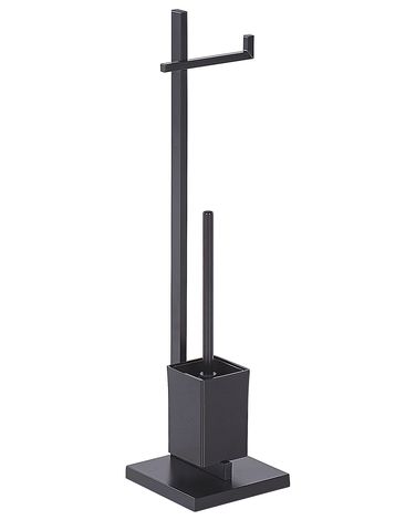 Toilet Roll and Brush Holder ULAPES Metal Black