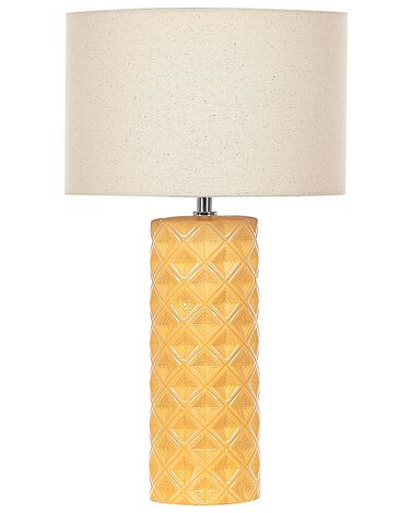 Lampe à poser BALONNE Céramique Jaune