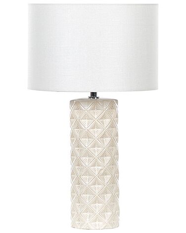 Lampe à poser BALONNE Céramique Beige clair