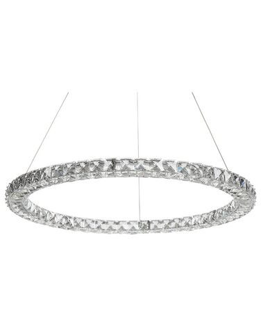 Lampe LED suspendue MAGAT Cristal Argenté