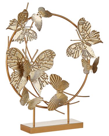 Accessoire Décoratif Papillon BERYLLIUM Métal Doré