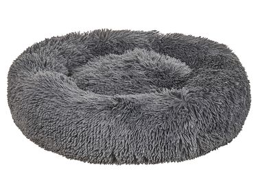 Pet Bed KULU Faux Fur Dark Grey
