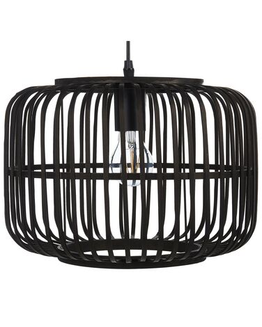 Lampe suspension MACHEKE Bambou Noir