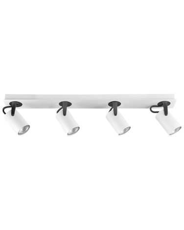 Spot à 4 lumières KLIP Réglable Métal Blanc