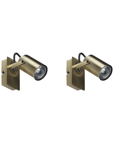 Lot de 2 spots KLIP Réglable Métal Laiton