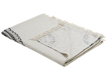 Plaid BERHAMPORE Katoen 130 x 180 cm Beige