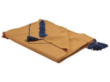 Couverture SHIMLA Coton 130 x 180 cm Orange