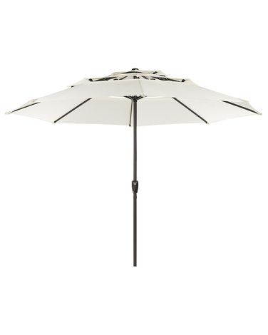 Parasol de jardin 285 cm BIBIONE Beige clair