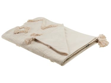 Plaid GUNA Katoen 130 x 180 cm Beige