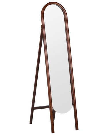Miroir sur pied CHELLES 150 cm Bois de paulownia Marron foncé