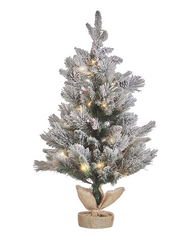 Artificial Snowy Christmas Tree LED MALIGNE 90 cm White
