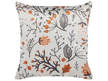 Sierkussen MONTBRETIA Fluweel 45 x 45 cm Meerkleurig bladpatroon